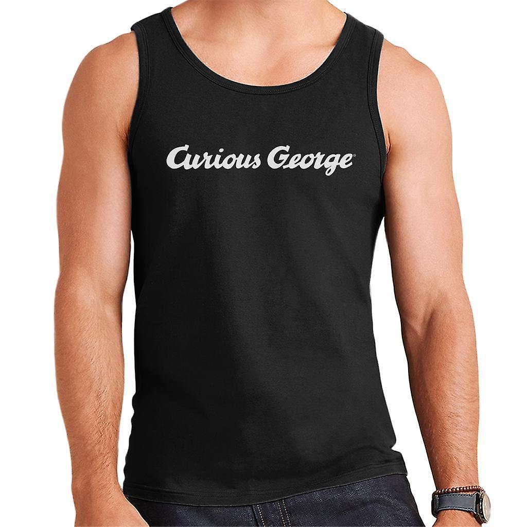 Curious George Line Logo Men's Vest Black X-Large