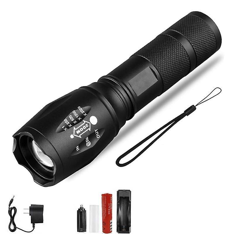 Slowmoose Ultra Bright, Waterproof And 5 Mode Zoomable-mini Torch For Camping T6-4000 Lumens