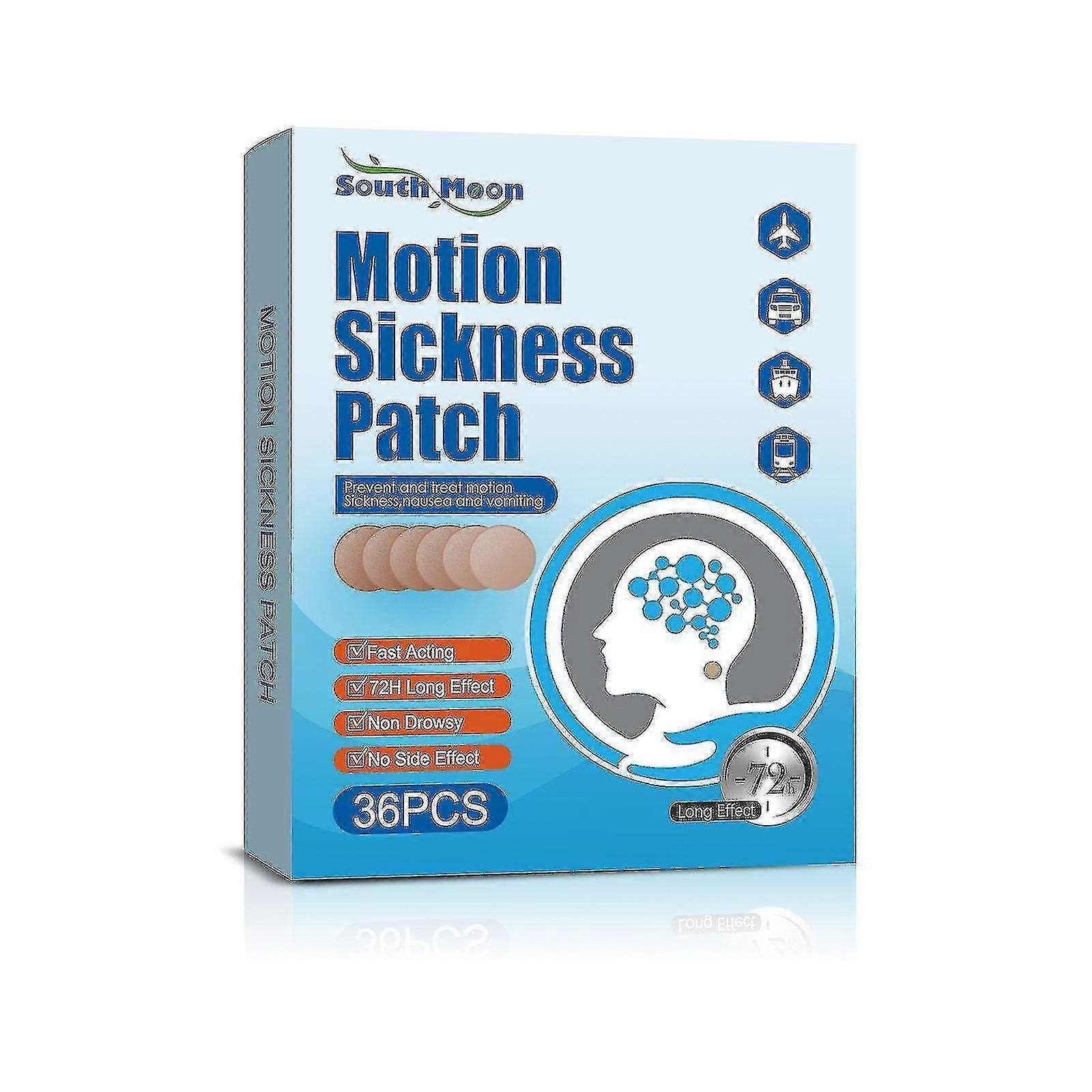 Snniv Motion Sickness Patch Anti-nausea Seasickness Patch Relieve Vomiting Nausea Dizziness Caused By Car Ship Plane Travel Fast Acting And No Side...