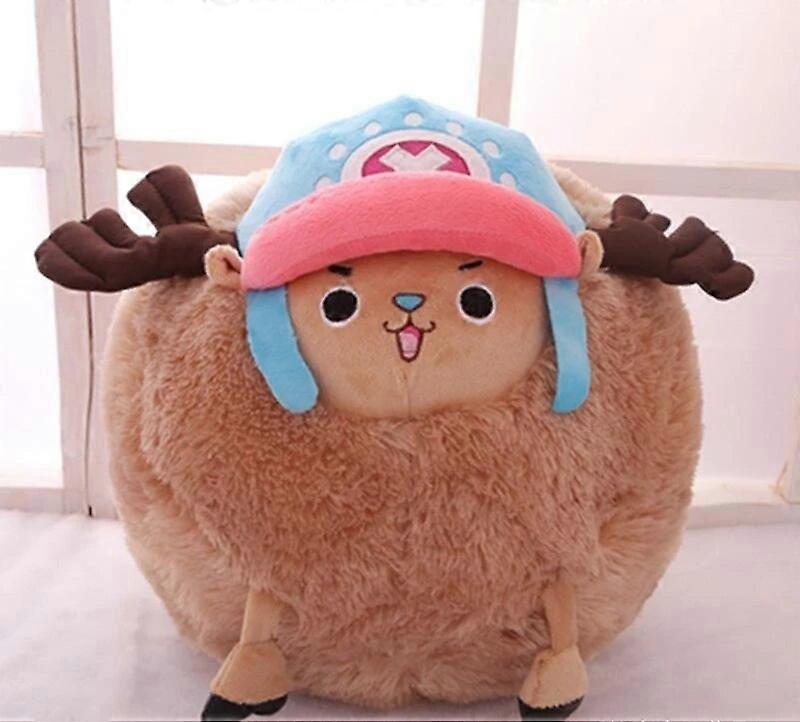 Redkid 35cm One Piece Tony Tony Chopper Kawaii Cartoon Plush Doll Toys Throw Pillow Hand Warm Stuffed Doll Sofa Back Cushion Girls Gift Style A 35X...