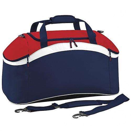 BagBase Teamwear Sport Holdall / Duffle Bag (54 Litres) French Navy/ White One Size