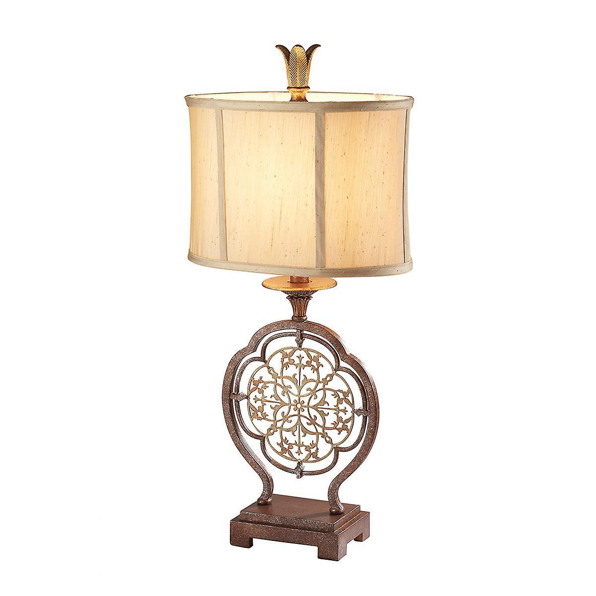 Marcella 1 Light Table Lamp British Bronze E27