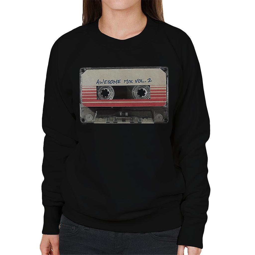 Marvel Guardians Of The Galaxy Vol 2 Awesome Mix Vol 2 Women's Sweatshirt Black XX-Large