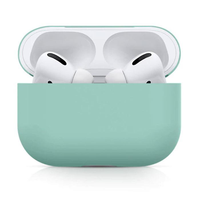 SIFREE Flexible Case for AirPods Pro - Silicone Skin AirPod Case Cover Smooth - Light Green