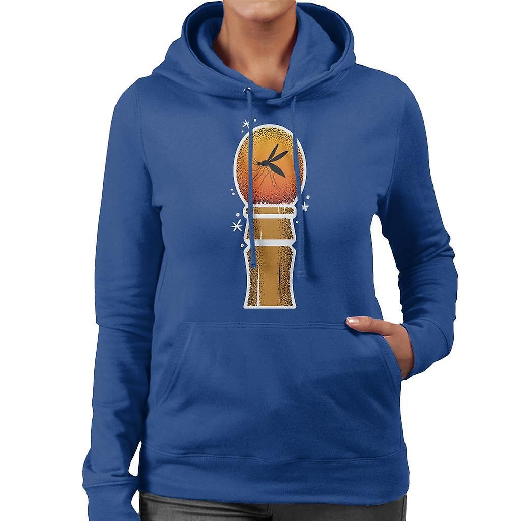 Jurassic Park Amber Entombed Mosquito Women's Hooded Sweatshirt Royal Blue XX-Large