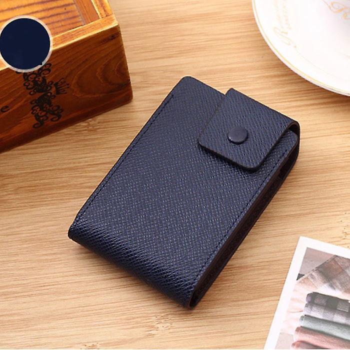 Tangyue Card holder PU Leather - Wallet Wallet Wallet Credit Card - Blue