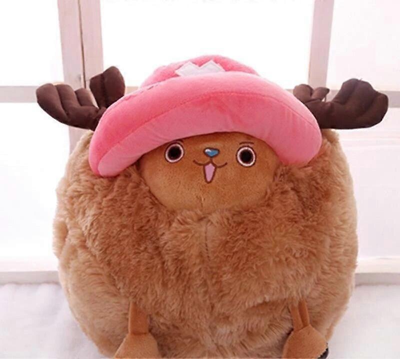 Redkid 35cm One Piece Tony Tony Chopper Kawaii Cartoon Plush Doll Toys Throw Pillow Hand Warm Stuffed Doll Sofa Back Cushion Girls Gift Style C 35X...