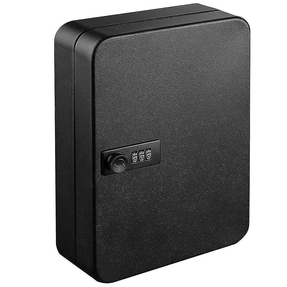 Bxhd Combination Lock Key Cabinet, Secure Storage Box, Storage Rack, Lock Key Box, Wall Mounted black