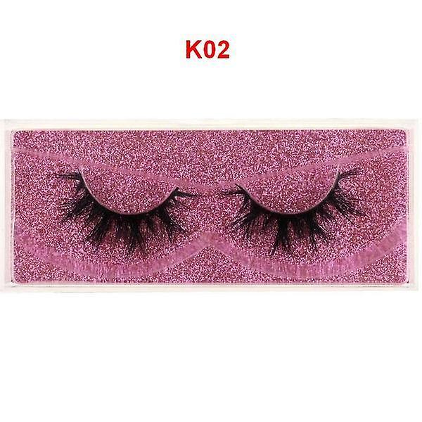 Slowmoose Eyelashes 100% Cruelty Free Handmade - 3d Mink Lashes, Full Strip Lashes, Soft K02