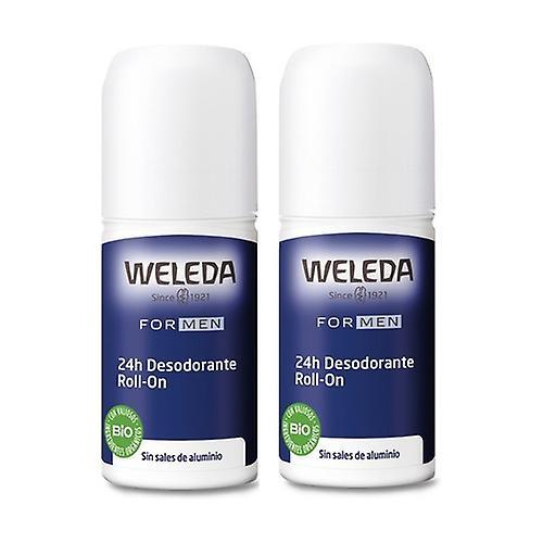 Weleda Duplo roll-on deodorant for men 2 units of 50ml