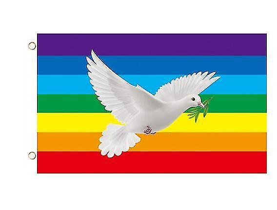 Hoh Peace Flag, Peace Dove World Peace Sign Symbol Flag For Patio Lawn Home Outdoor Dcor A