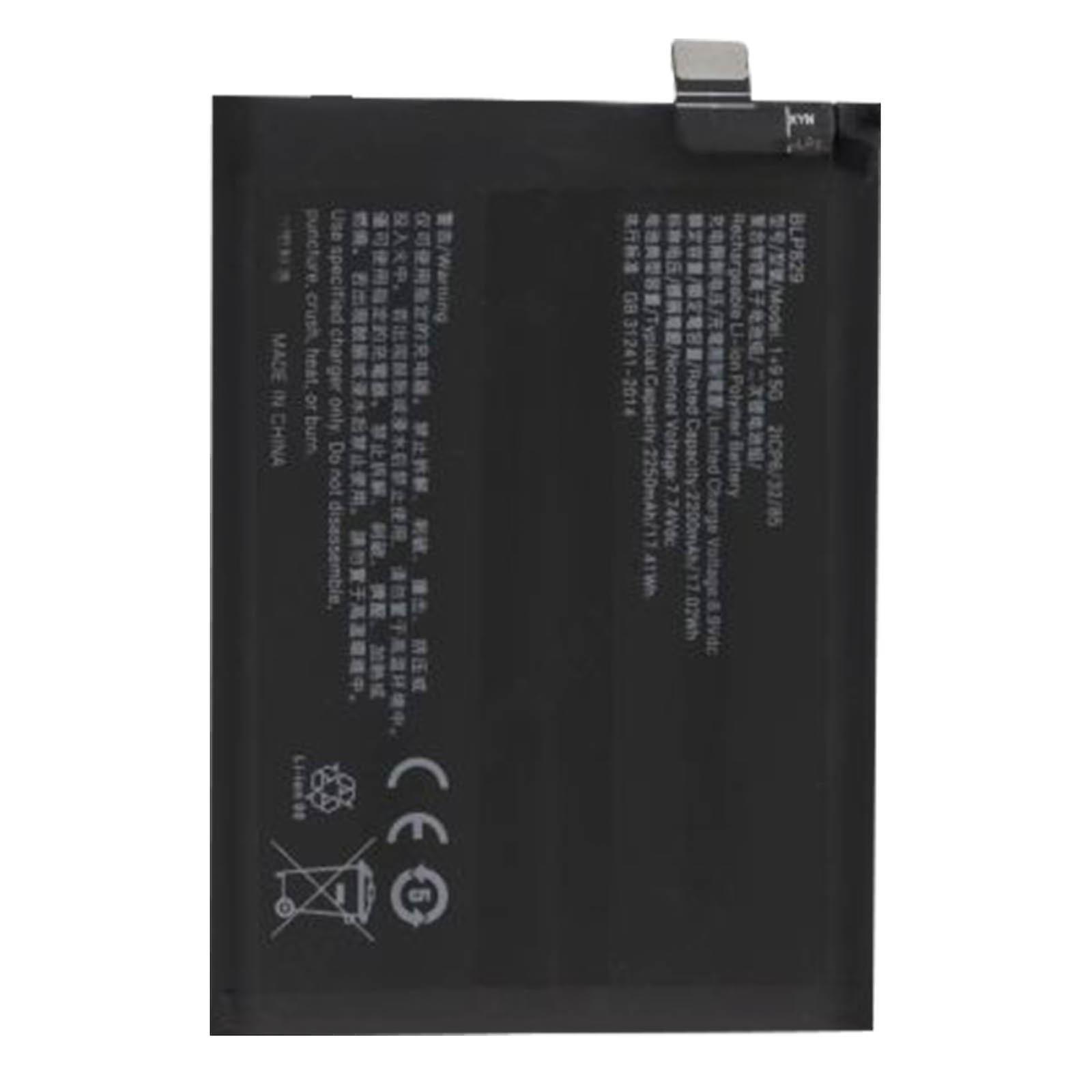 Clappio Internal Battery Oneplus 9 2250mAh 100% Compatible Replacement BLP829 Black