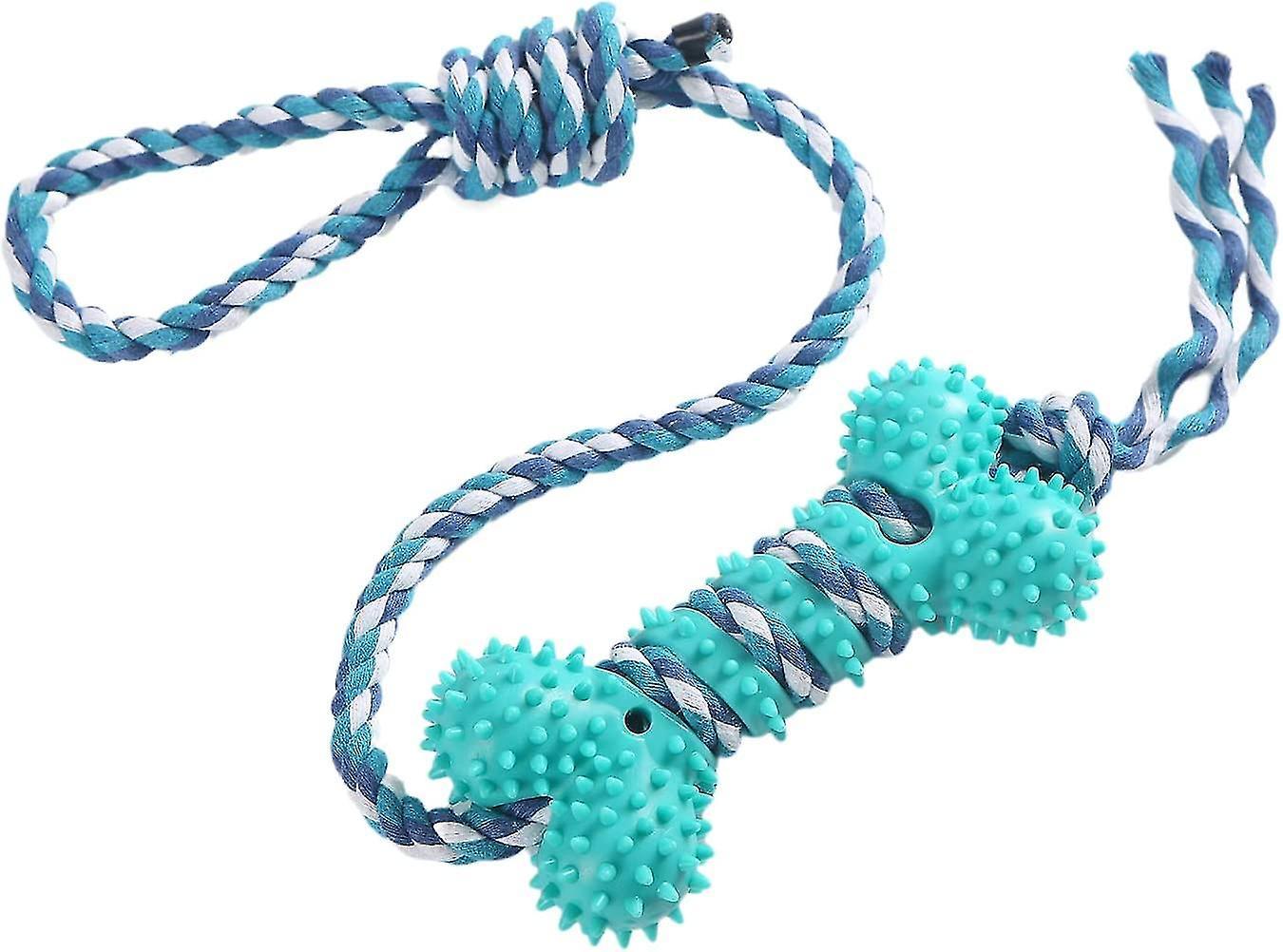 Tianzun Dog Chew Toys For Aggressive Chewers, Dog Rope Toy, Tug Toys For Dogs, Interactive Dog Toys Ball Dog Bones Toys Blue