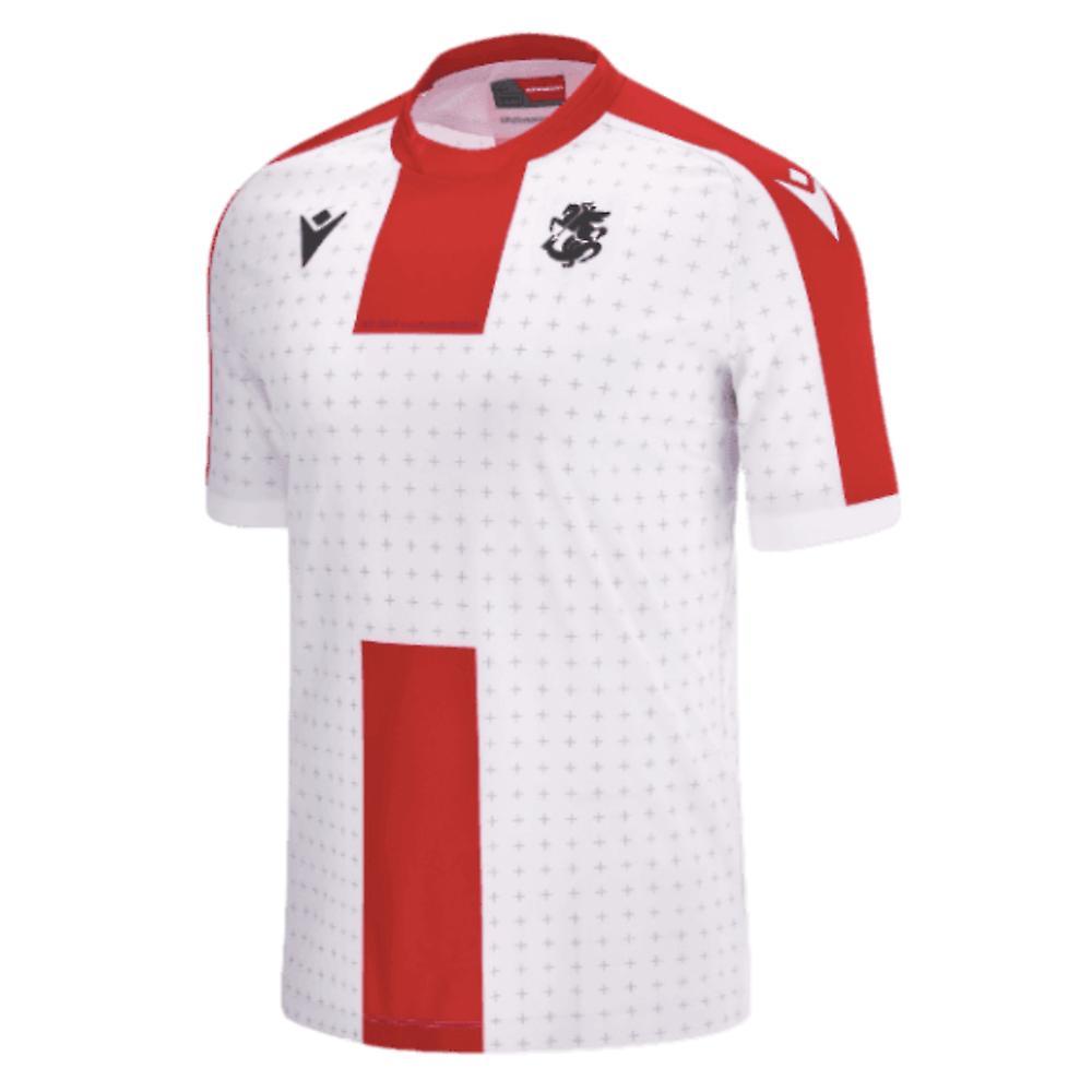 Macron 2023-2024 Georgia Home Shirt White XXXL Adults