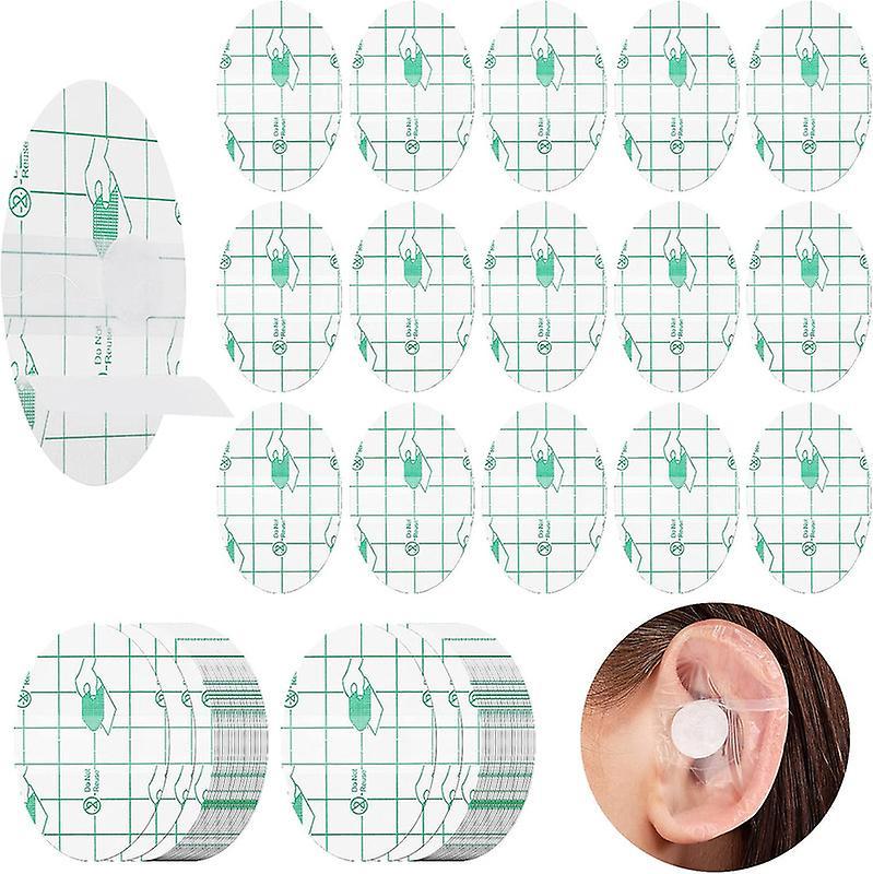 Kissqiqi Ear Covers for Shower, 60 Pieces Waterproof Ear Stickers Ear Covers Adult