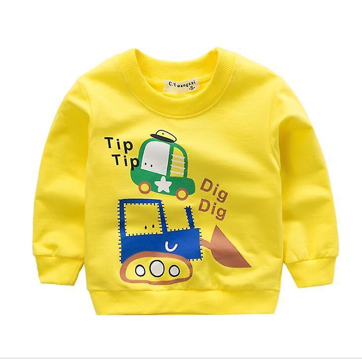 Slowmoose Baby Clothes Sweatshirts - Soft Cotton Top Cartoon Sweater, Spring Autumn 18M / Truck--yellow