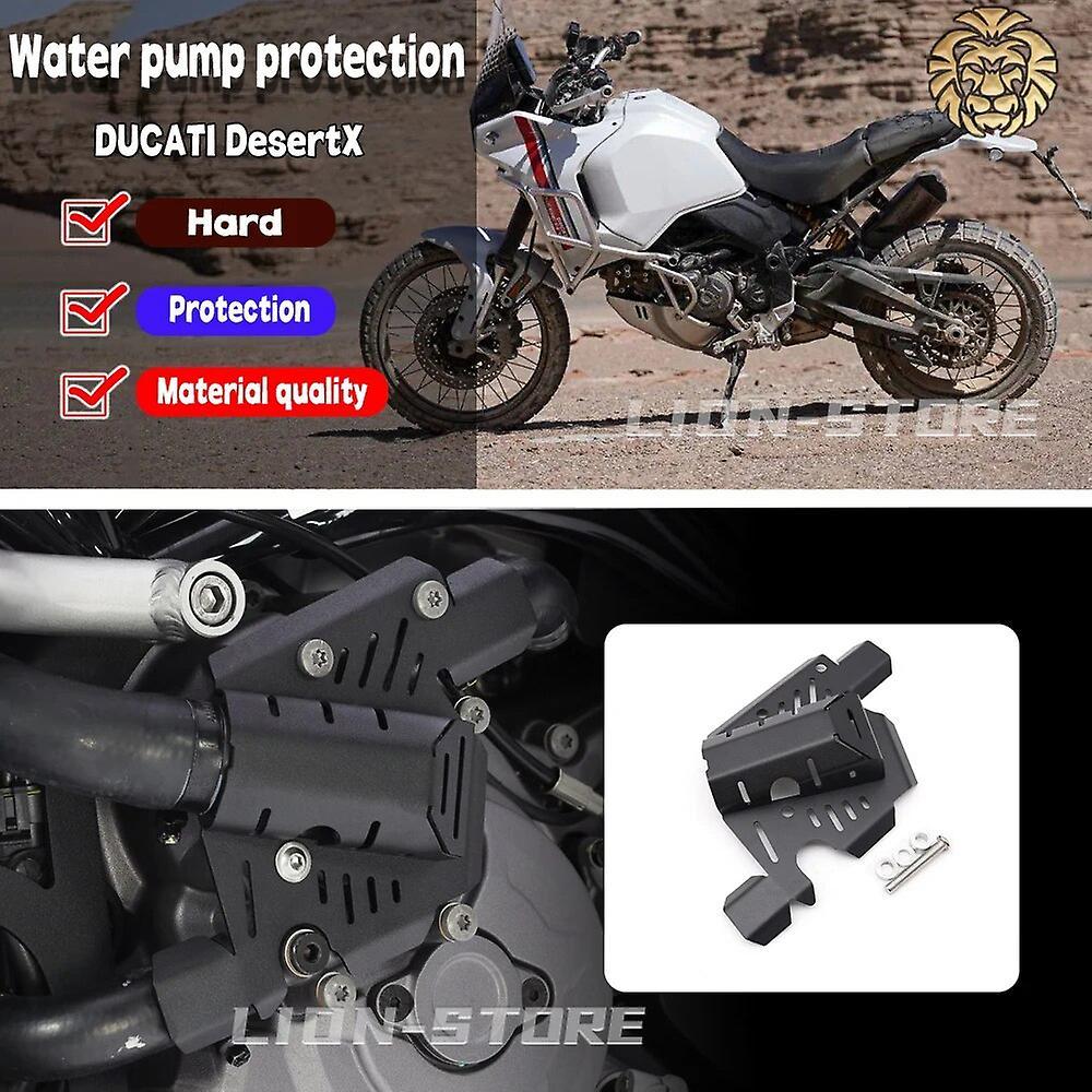 Scitoo FOR DUCATI DesertX Desert X 2022 2023 motorcycle accessories water pump protection Engine Side Cover Protection External parts black