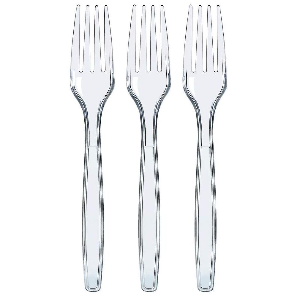 Lucky Z Disposable Transparent Plastic Cutlery Disposable Cutlery Heavyweight