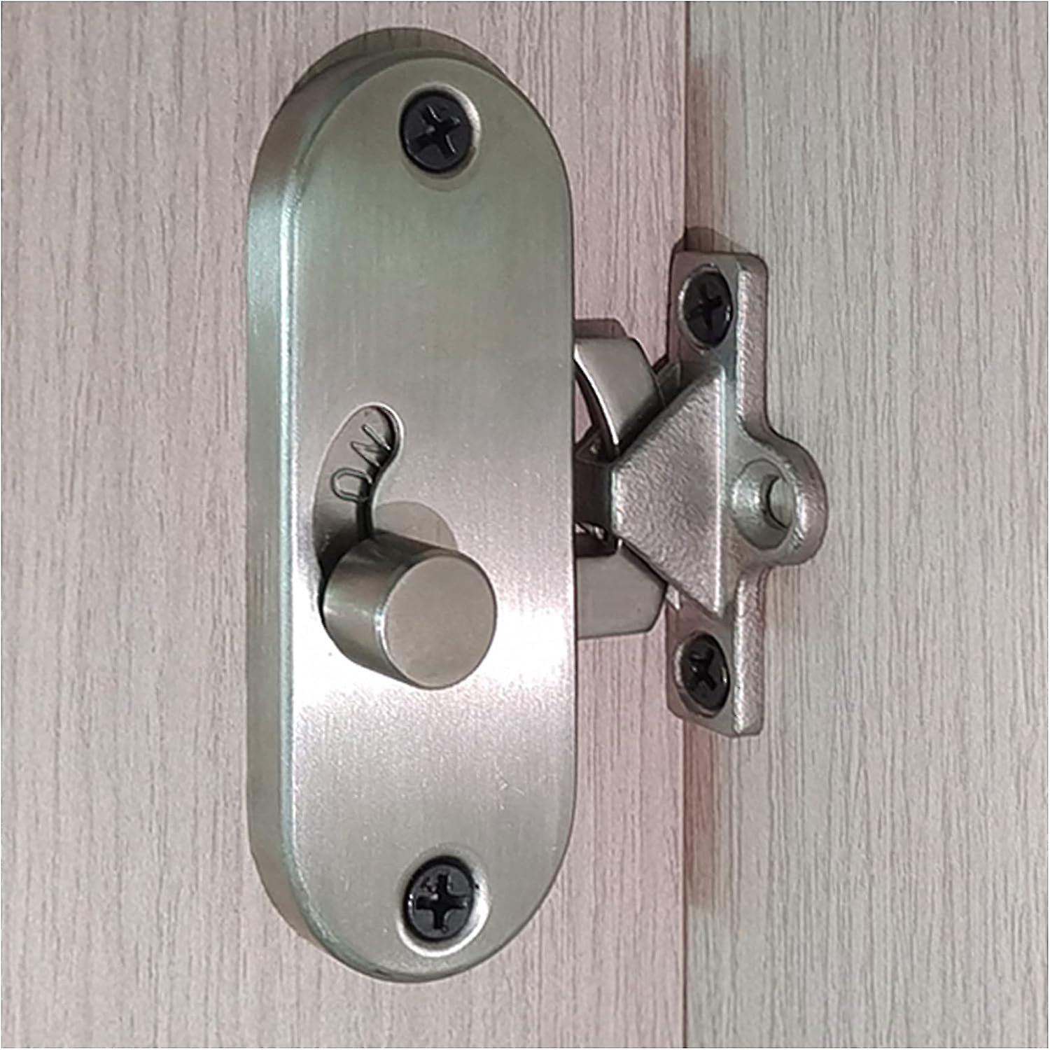 Dstlv 90-degree sliding door lock with right-angle ring-sliding bearing door privacy lock and cam lock