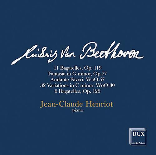 Dux Recording Prod. Beethoven,L.V. / Henriot,Jean Claude - Jean-claude Henriot - Piano Recital  [COMPACT DISCS] USA import