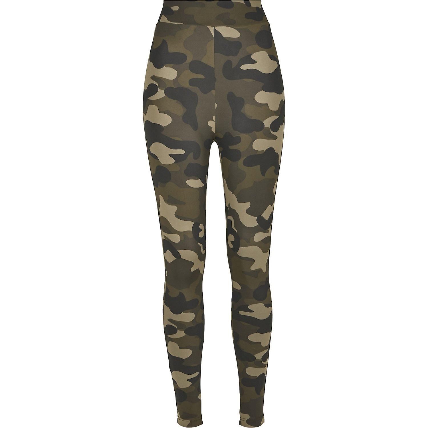 Urban Classics Ladies - High Waist Tech Leggings camo Dark Camo XXL