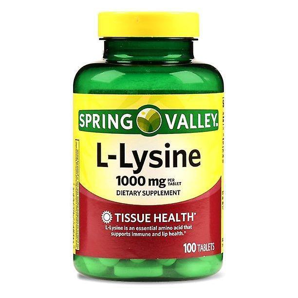 Spring Valley L-lysine Tablets, 1000mg, 100 Ct