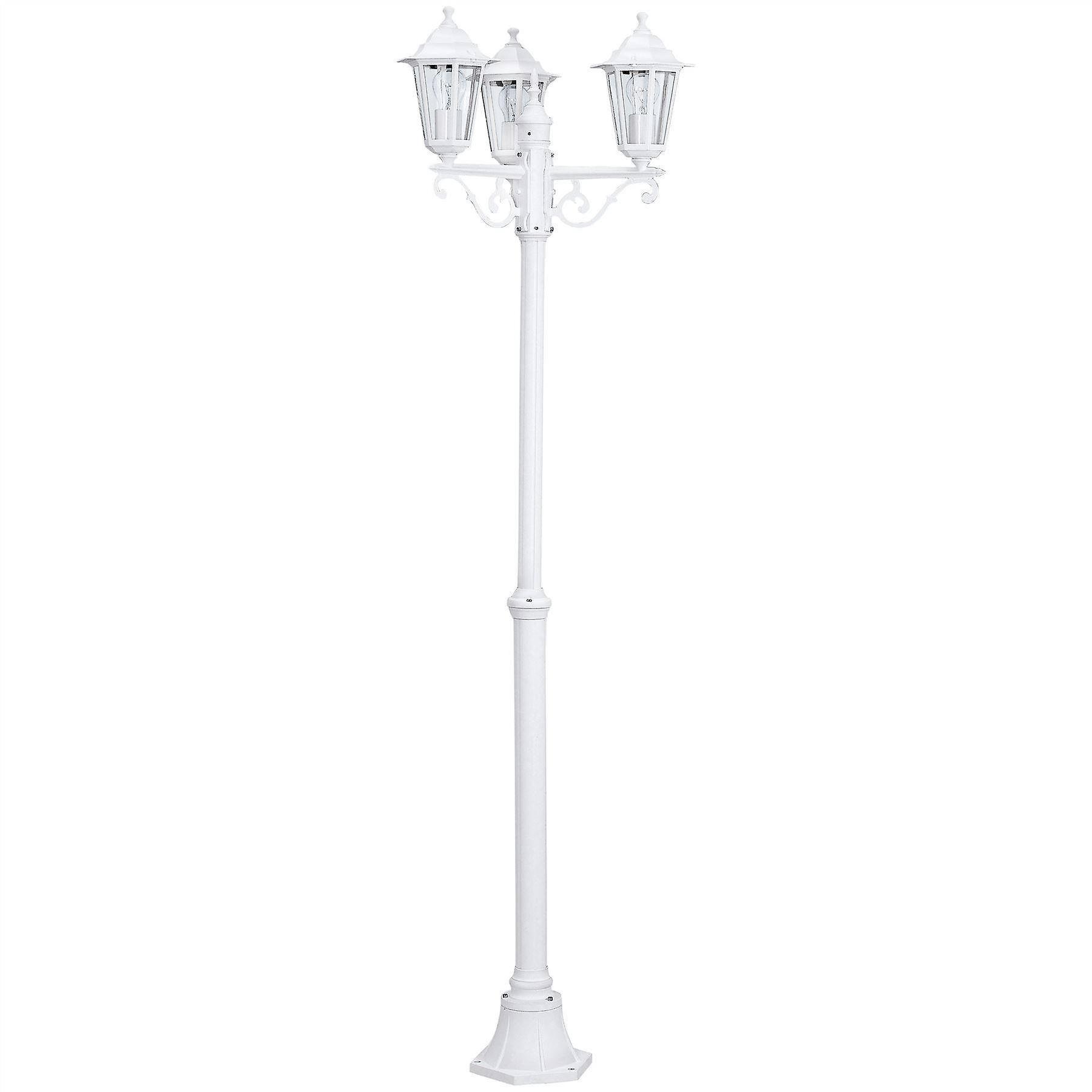 Eglo Lighting Laterna 3 Light Outdoor Lamp Post White IP44, E27