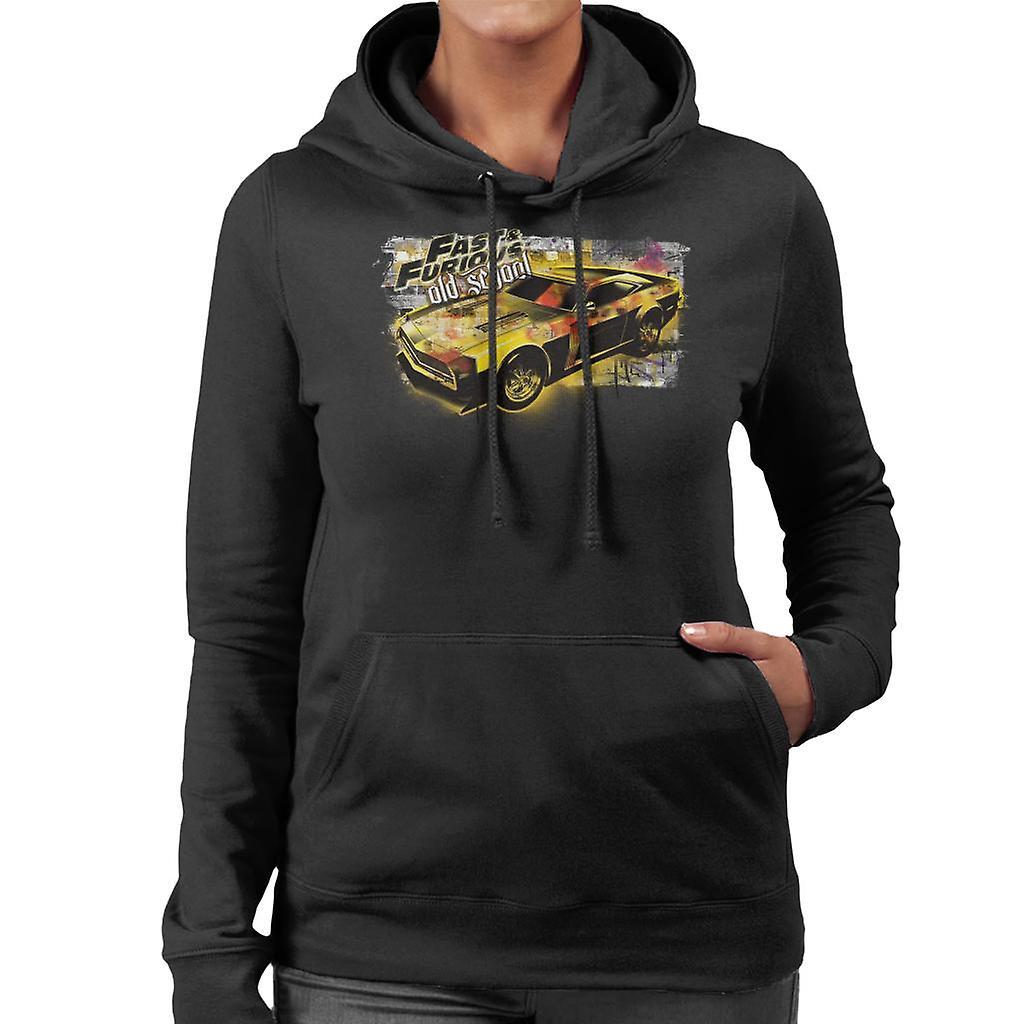 Fast & Furious Fast and Furious Old School Women's Hooded Sweatshirt Black Large