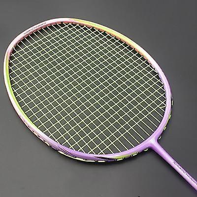 Slowmoose 8u 65g Professional Carbon Fiber Badminton Racket, Raquette Super Light Weight Green