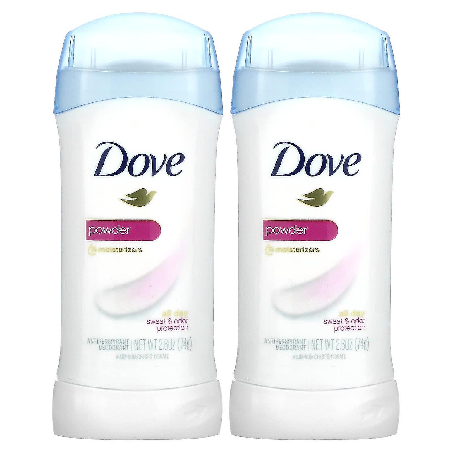 Dove, Antiperspirant Deodorant, Powder, 2 Pack, 2.6 oz (74 g) Each