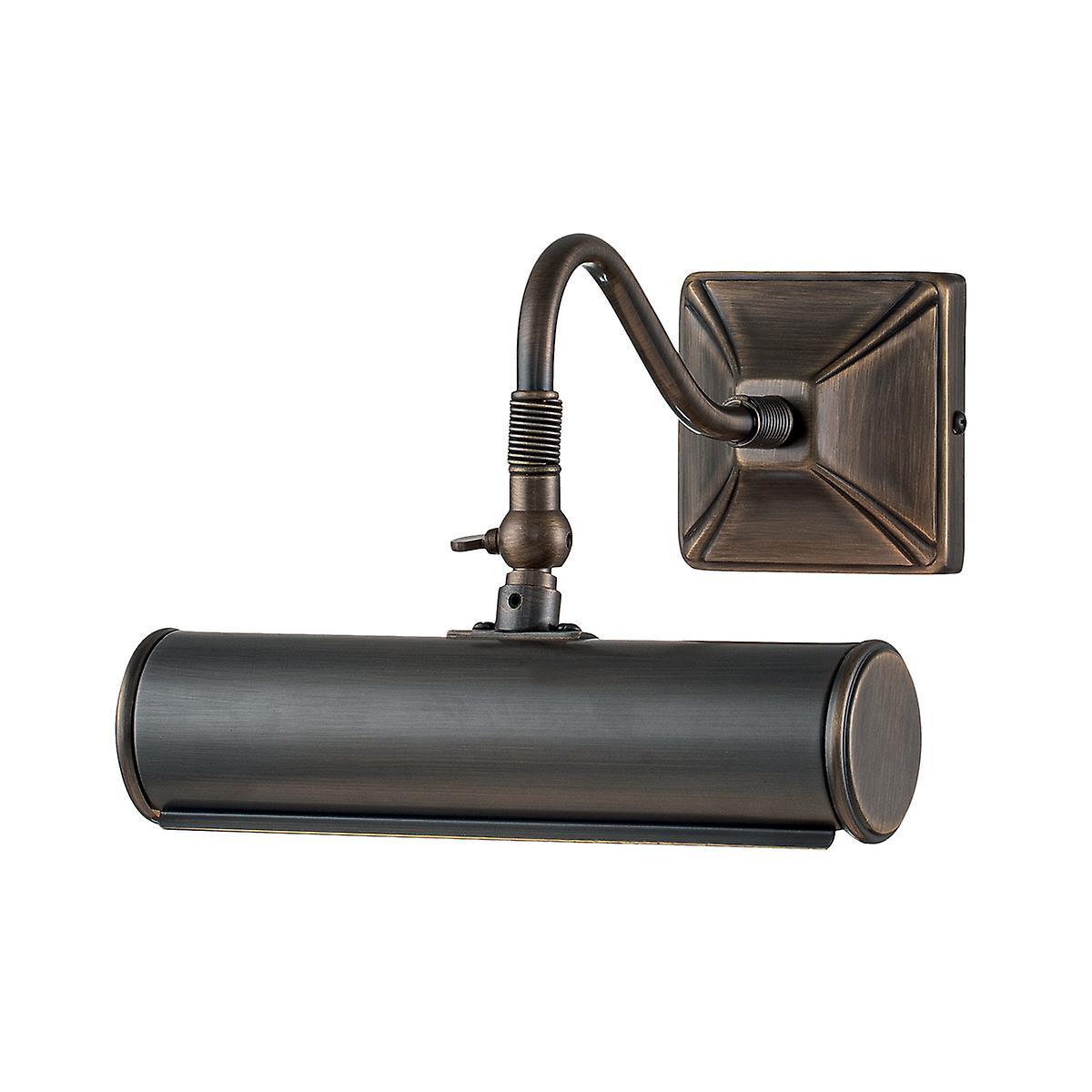 Picture Light 1 Light Small Picture Wall Light Dark Bronze E14