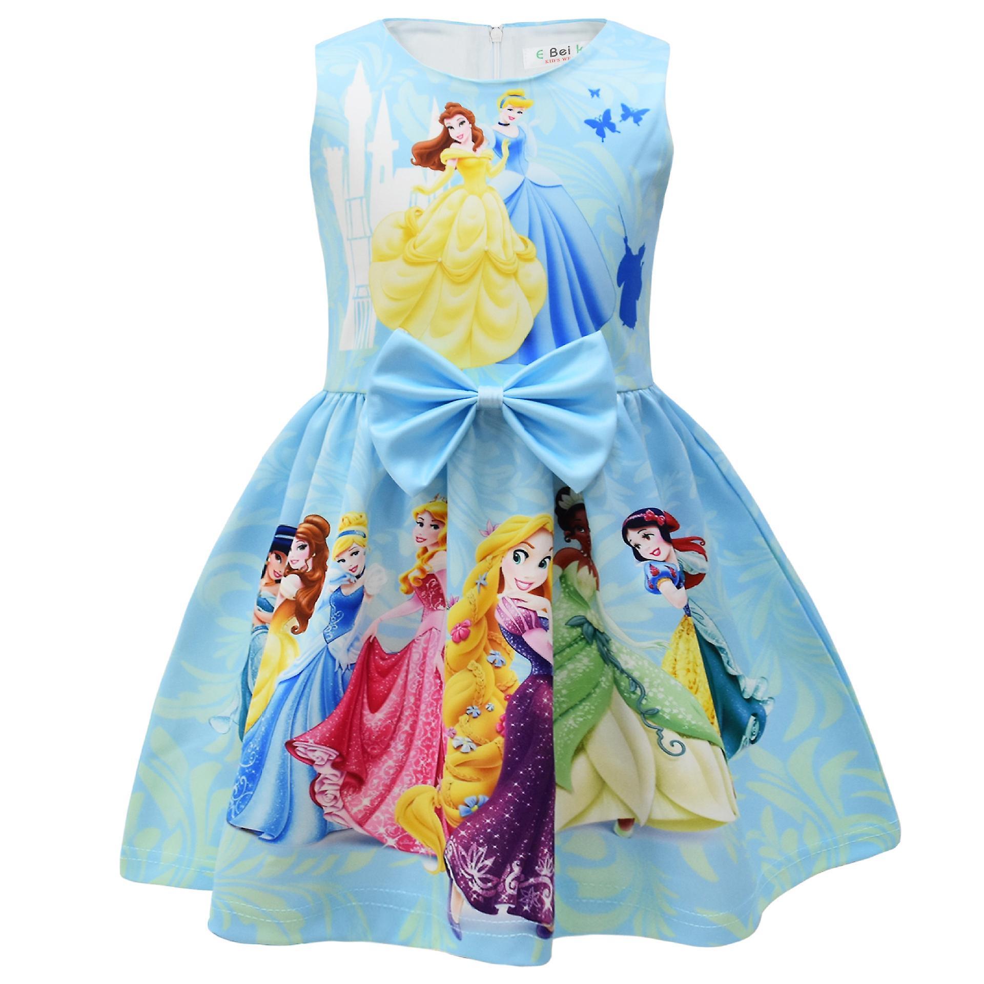 Shznv 2023 Children's Castle Snow White Cinderella Rapunzel Girls Princess Dress Dress 9113 110cm