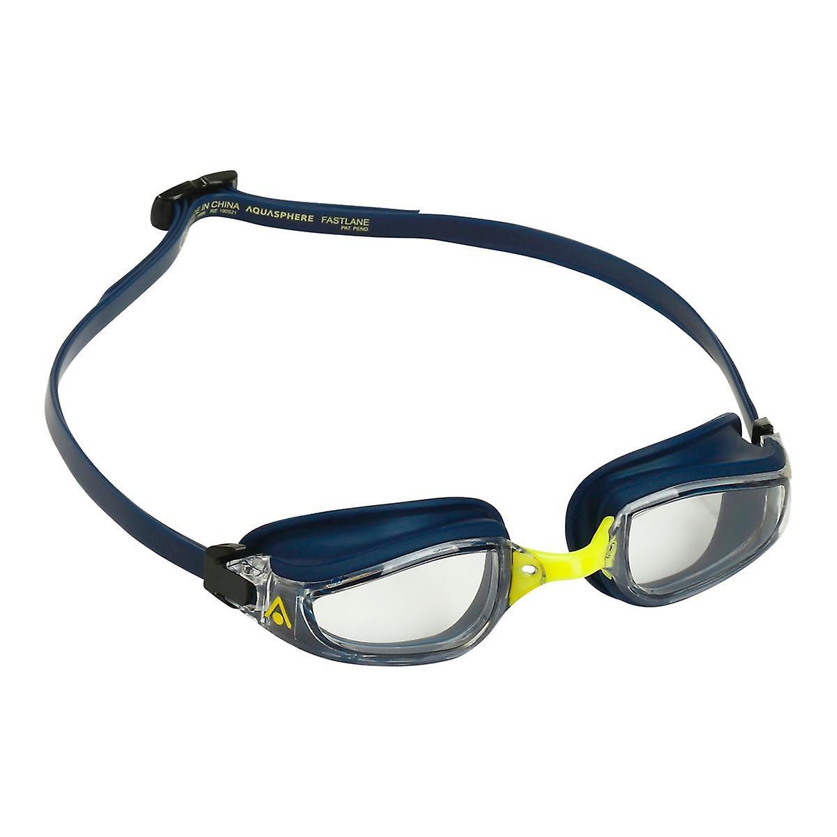 Aqua Sphere Fastlane Clear Goggles - Lightning Wave - Unisex Blue