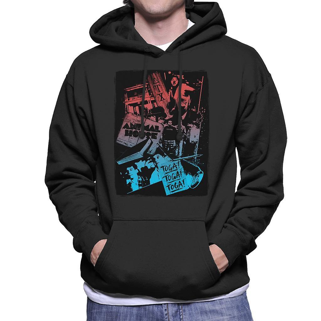 Animal House Montage Men's Hooded Sweatshirt Black XX-Large