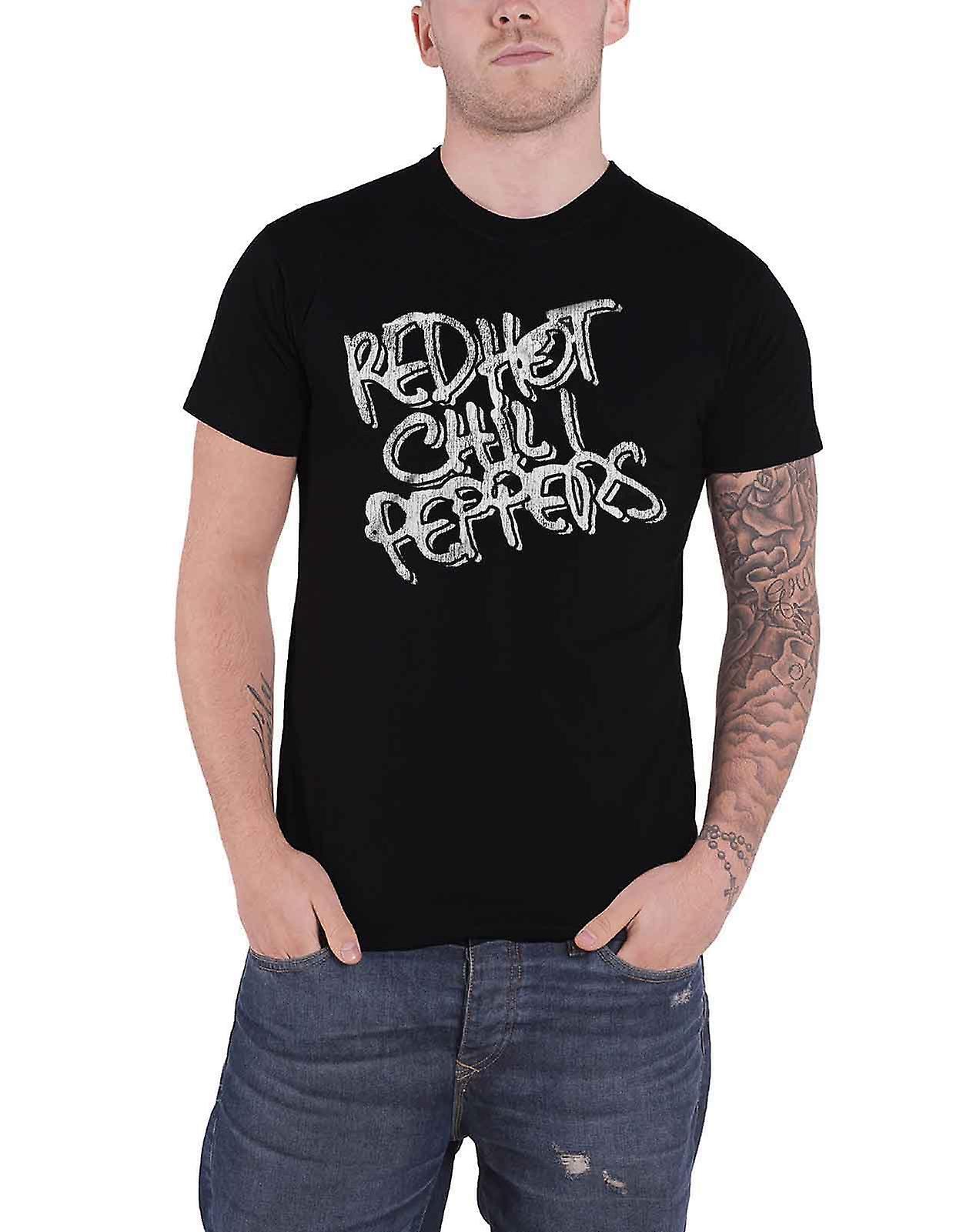 Red Hot Chili Peppers - Black & White Logo - T-Shirt