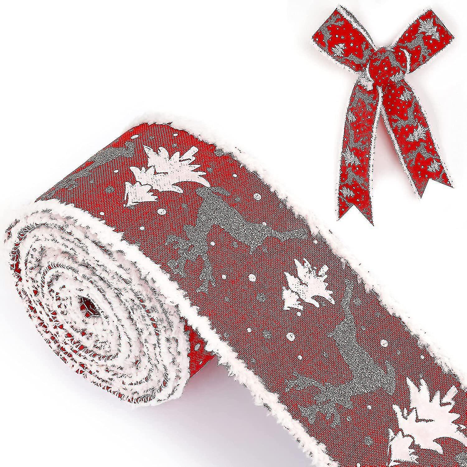 Tianzun Wide Heilwiy Christmas Ribbon. Gift Wrapping Accessories Wired Ribbon For Gift Wrapping. Wide Ribbons And Trimmings