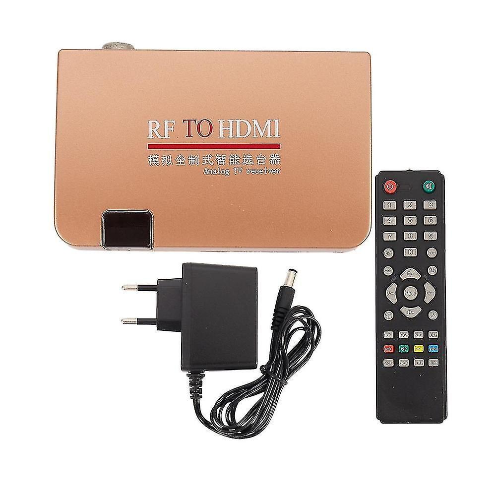 Guangzhou Yunlong Trading Co., Rf To Hdmi Converter Adapter Analog Receiver Analog Tv Box Digital Box Remote Control Eu Plug