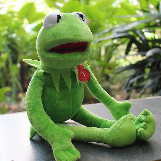 Stuffed Animals 40cm Plush Kermit Frog Sesame Street Frogs Doll The Muppet Show Plush Toys Birthday Christmas Plush Stuffed Doll For Kids 40cm plus...