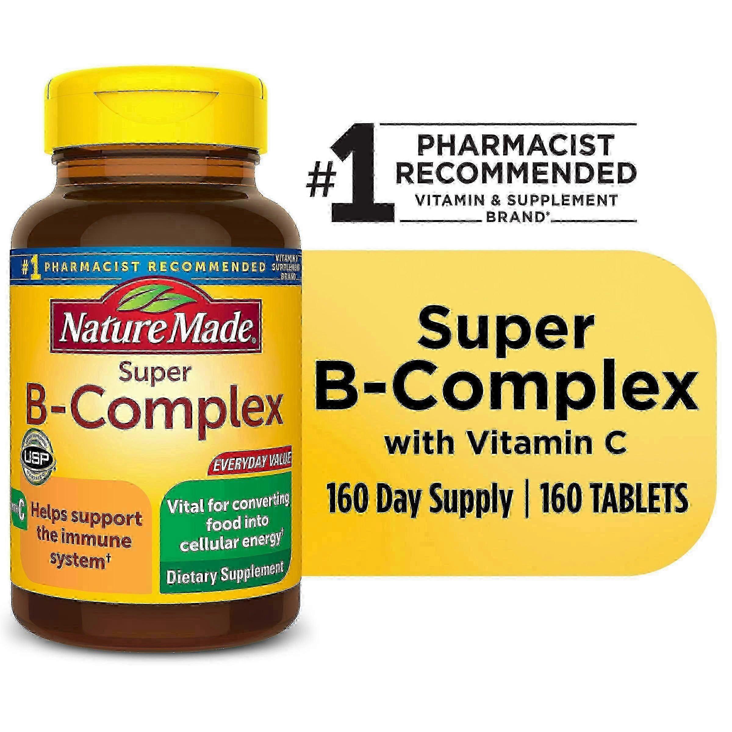 Nature Made Super B-complex Tablets, 160 Ea