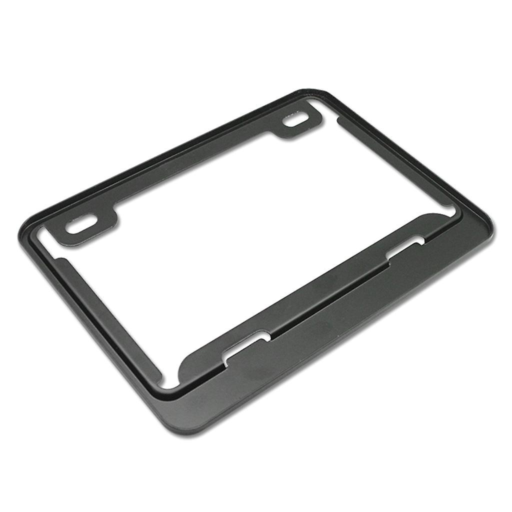 unbrand Motorcycle License Plate Frames Universal Aluminum License Plate Holder License Plate Holders Frame License Plate Cover Black Hollow