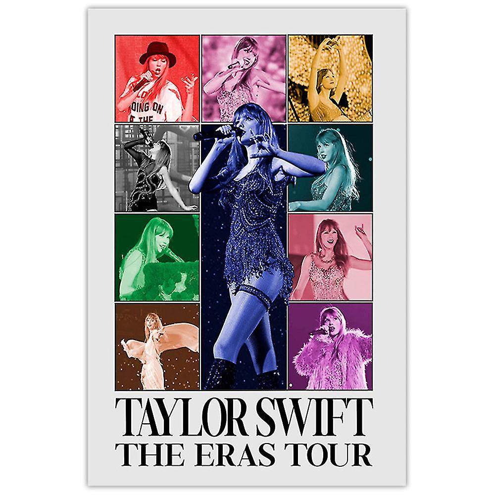 Shinestar Taylor Swift The Eras Tour Print Poster Wall Art World Tour Movie Poster Canvas Poster Unframe Wall Art Decoration For Living Room Bedroo...