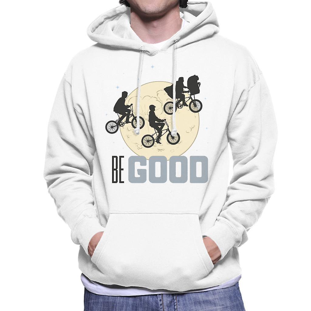 E.T. E.T. Classic Shot Be Good Men's Hooded Sweatshirt White Large