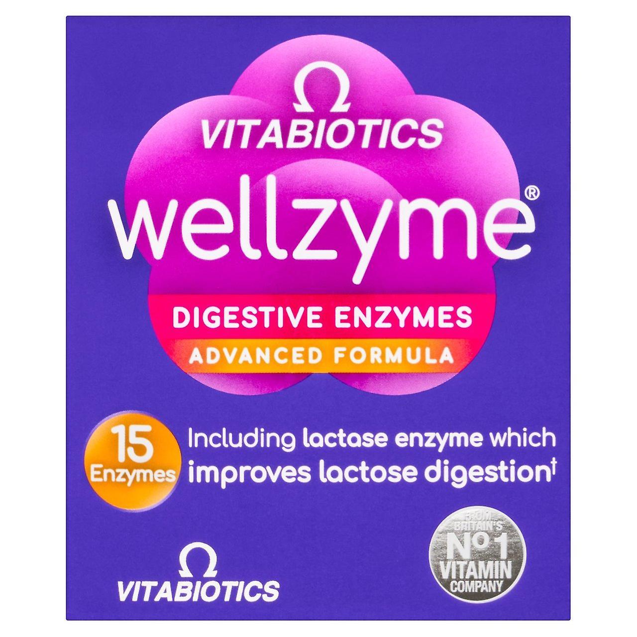 Vitabiotics Wellzyme Digestive Enzymes Advanced Formula, 60 Capsules