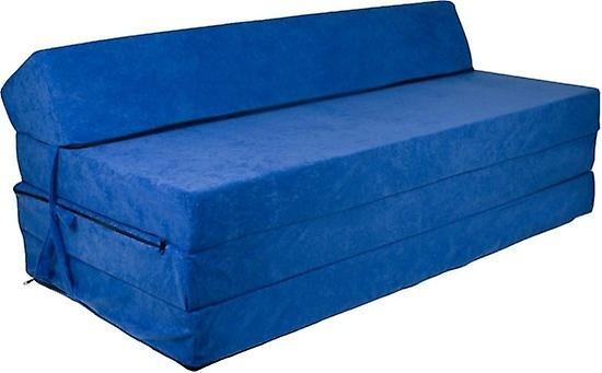 Viking Choice Foldable mattress with pillow - Washable cover - 200cm x 120cm x 10cm - Dark blue Opvouwbaar matras met opbergta