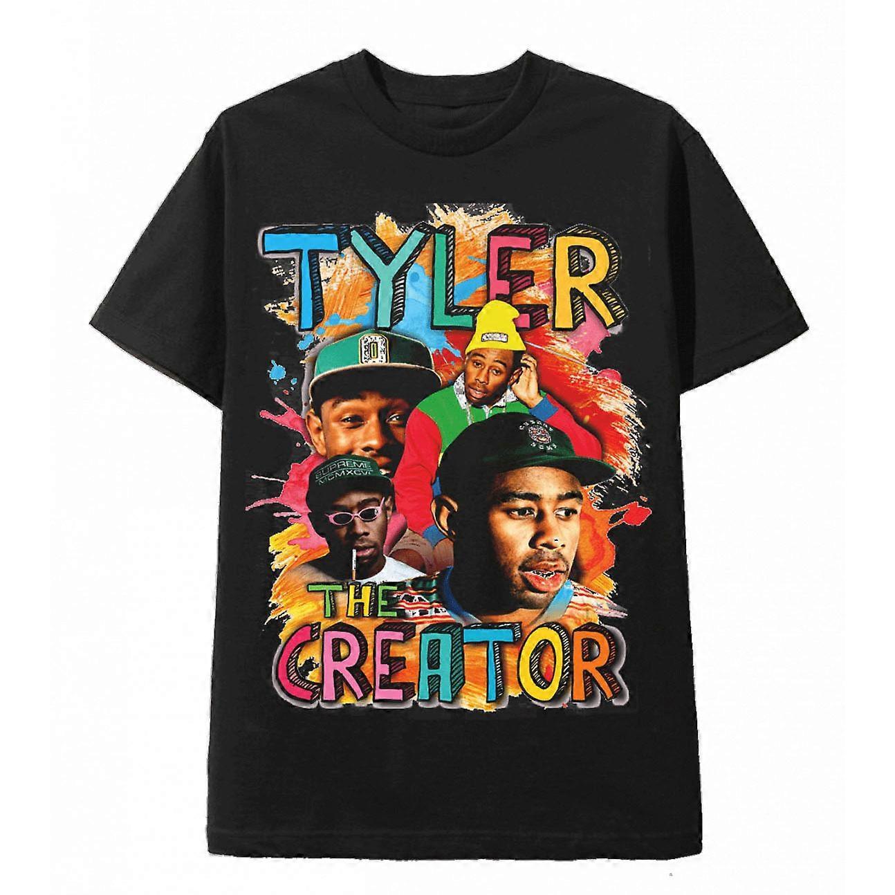 RockShark Vintage Tee Retro 90S T Shirt Tyler The Creator Black S