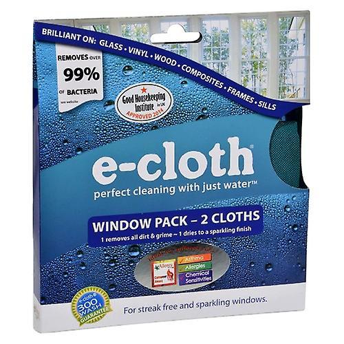 E-Cloth Window Cleaning Cloths, 2 Count (Pack of 1)