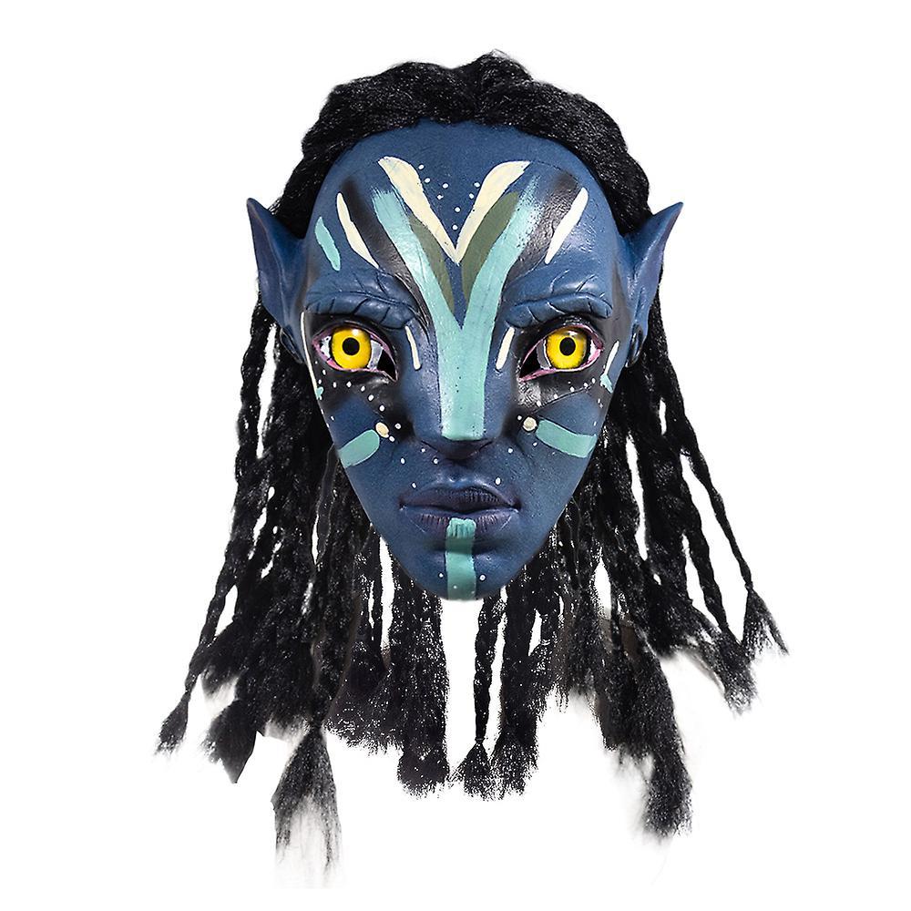 Dinoply Avatar 2 Mask Na'vi Neytiri Cosplay The Way Of Water Latex Helmet Unisex Adult Halloween Party Costumes Props B