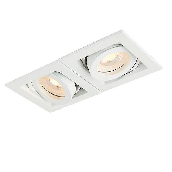 Saxby Lighting Xeno LED Twin Recessed Light Matt White