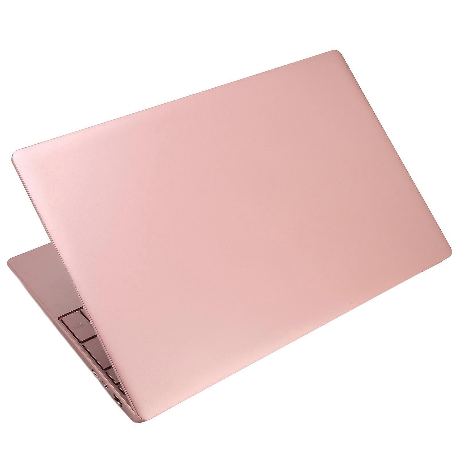 Aespa Rose Gold Laptop 15.6 Inch IPS 1920x1080 Quad Core CPU 12GB RAM 512GB ROM Laptop Computer For Office School 100240V 12GB RAM 512GB ROM EU Plug