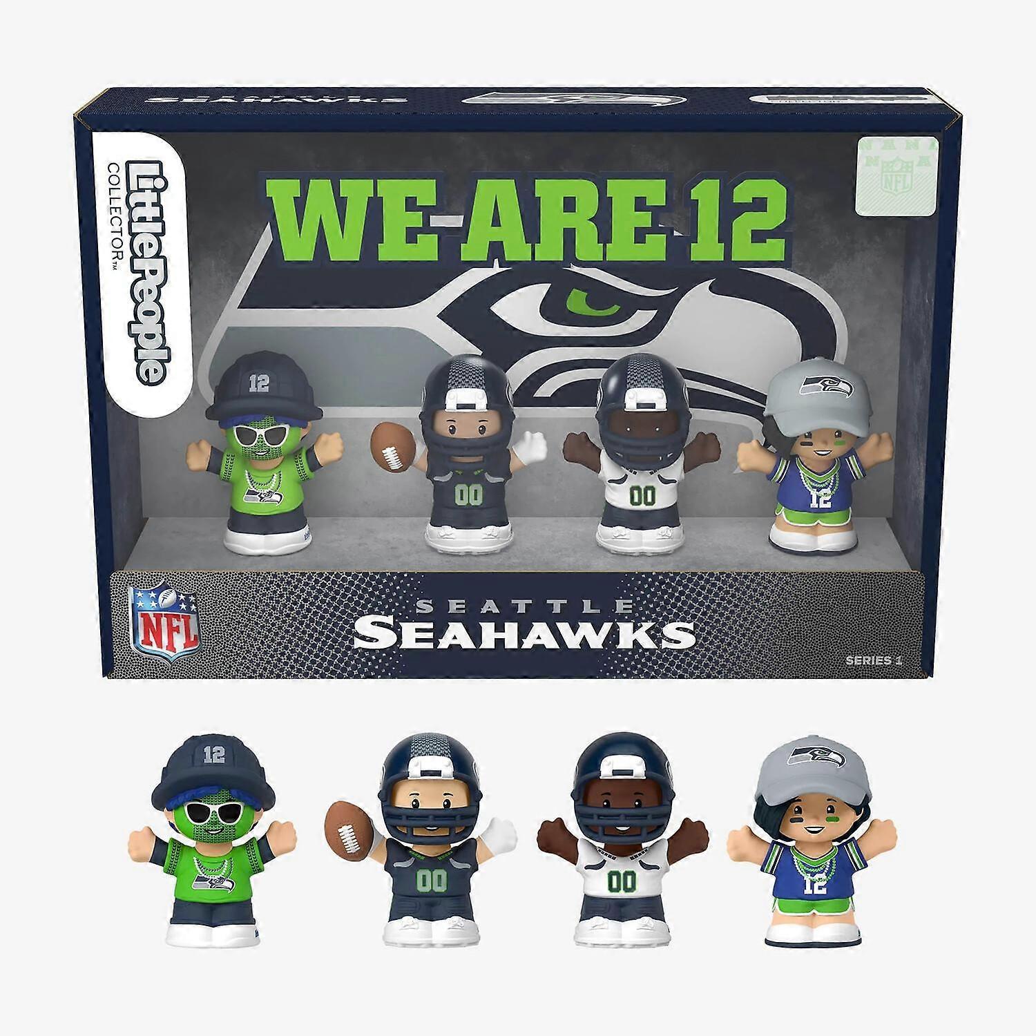 Fisher-Price Fisher Price - Little People Collector x NFL - Seattle Seahawks 4-Pack  [COLLECTABLES] Figure, Collectible USA import